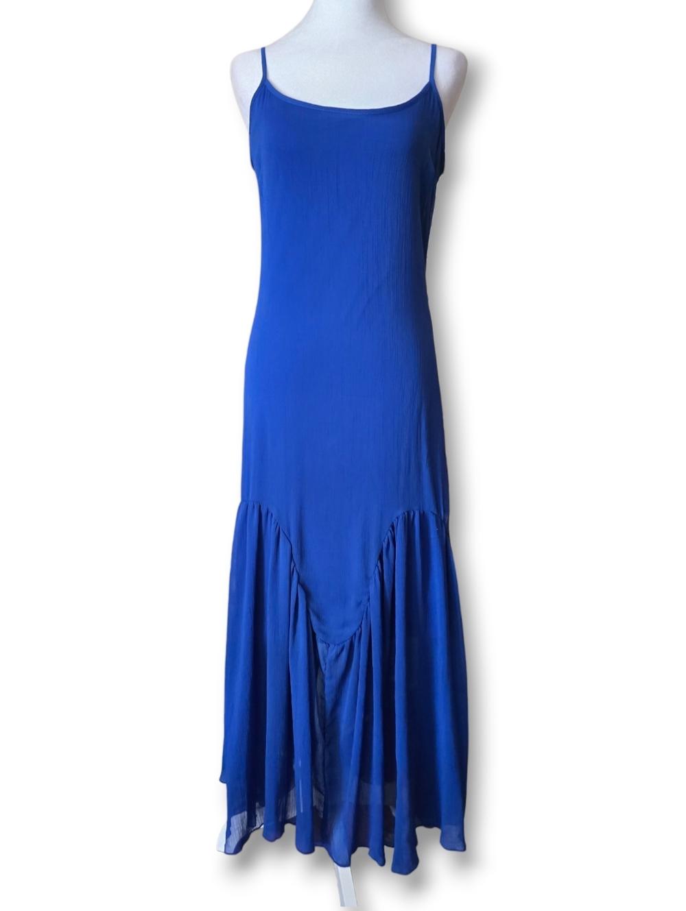 Heart Soul Blue Spagetti Strap Maxi Dress - Size Small